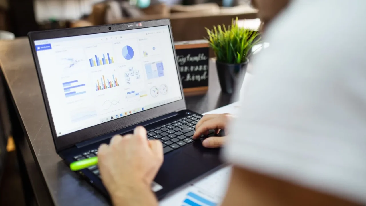 Data Analyst Apprenticeship Laptop Screen