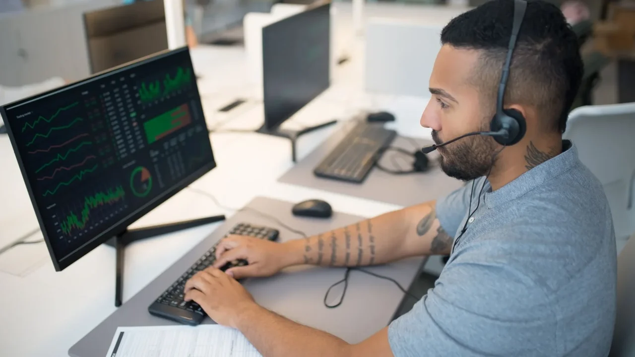Data Analyst Desk Remote Workspace