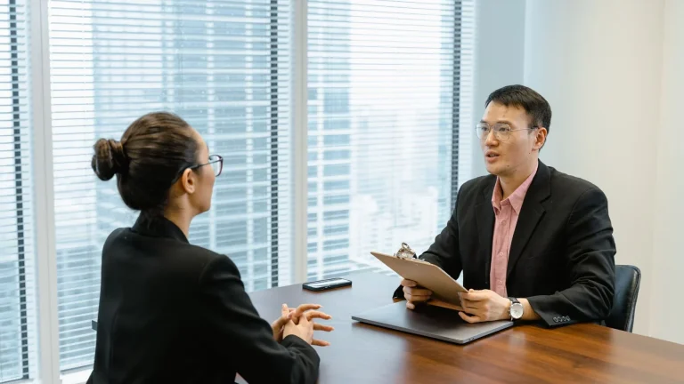 Job Interview Office Desk