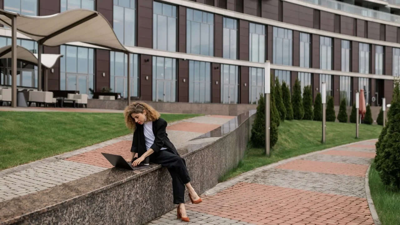 Office Building Laptop