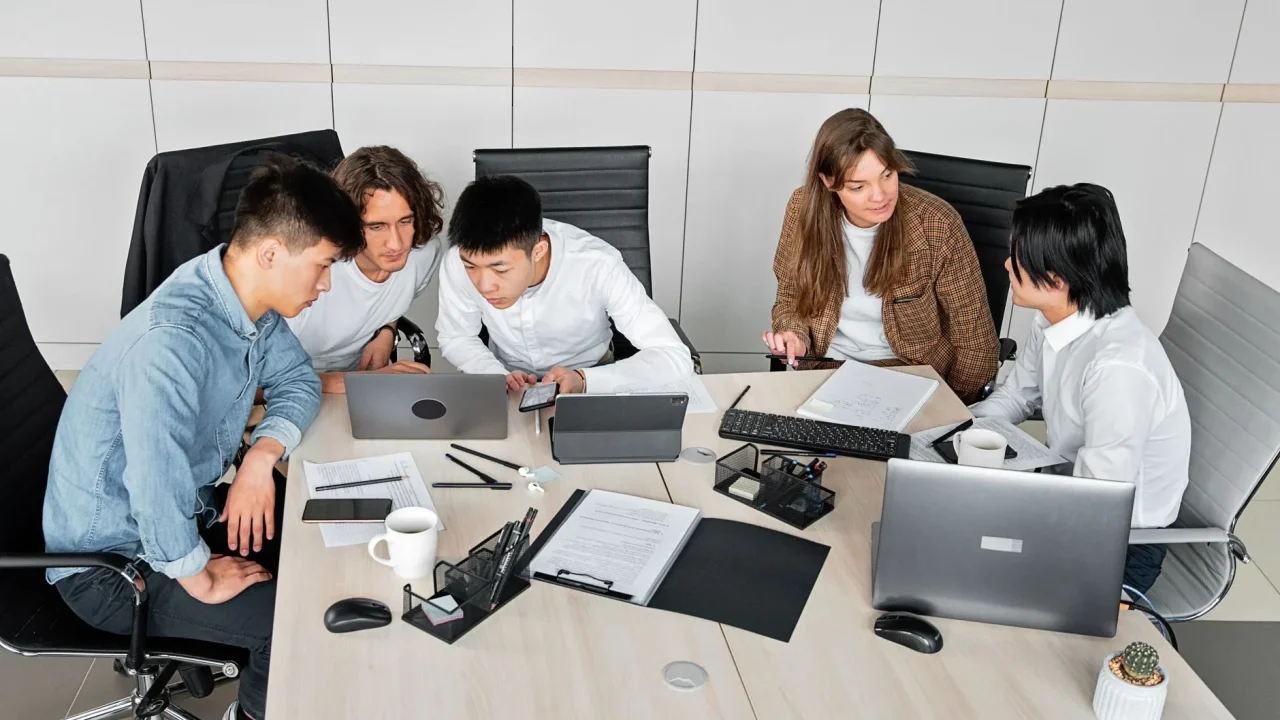 Office Meeting Laptop