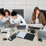 Office Meeting Laptop