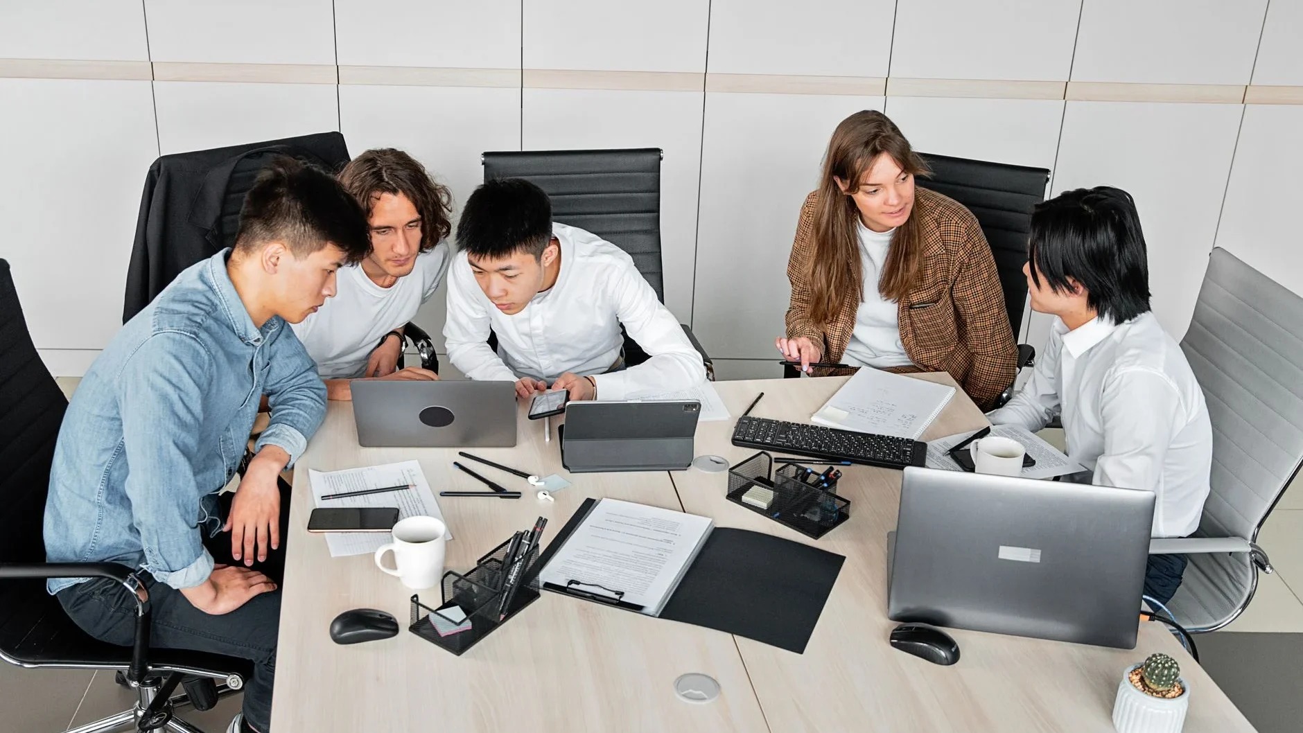Office Meeting Laptop