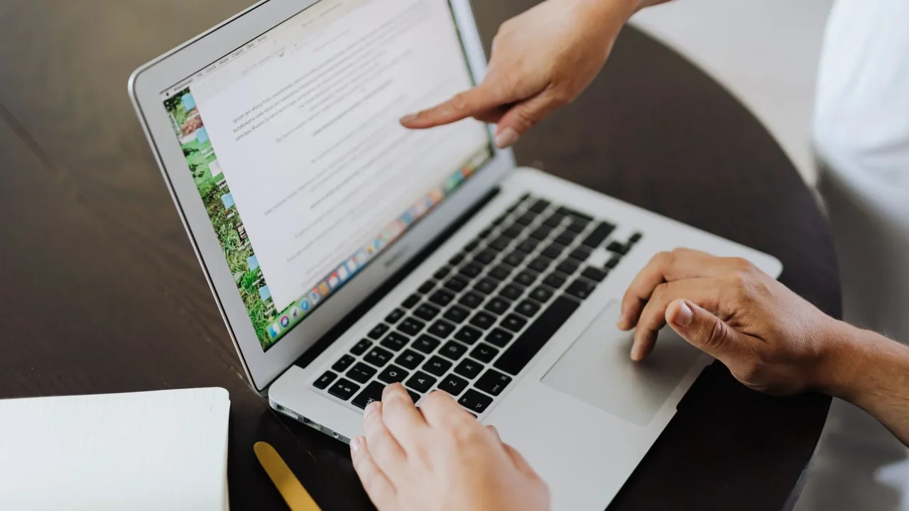 Online Learning Platform Laptop Screen
