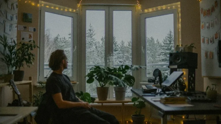 Person Thinking Desk Workspace
